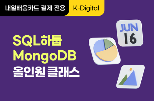 [K-디지털] 빅데이터 기초역량강화 - SQL 하둡 MongoDB 올인원 클래스 이미지